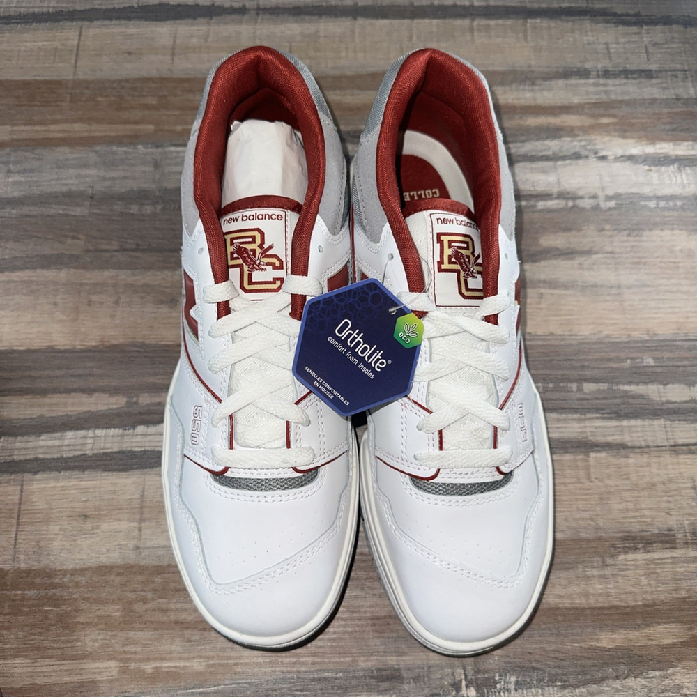 New Balance 550 Boston Collage Unisex 9M 10.5W Excellent Condition New -SOLD - Picture 4 of 9